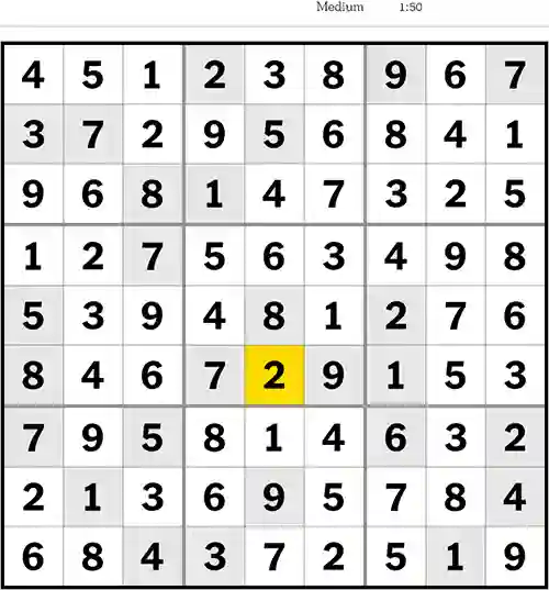 NYT Sudoku Medium 17th April 2023