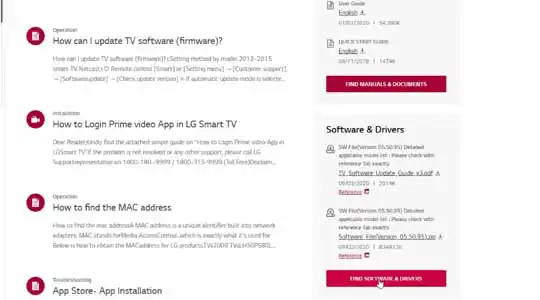 LG TV firmware update USB Download