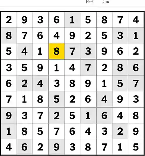 Sudoku Hard 10th April 2023