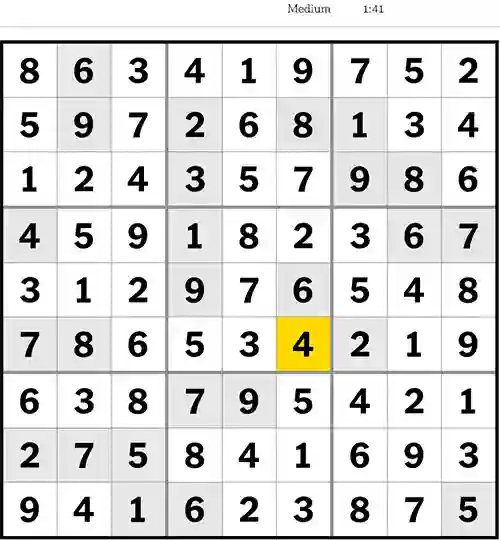 NYT Sudoku Medium 2nd April 2023