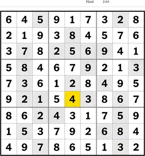 NYT Sudoku Hard 30th May 2023