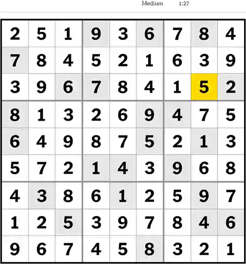 NYT Sudoku Medium 30th May 2023