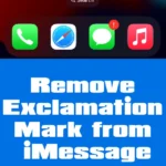 Remove Exclamation Mark on iPhone Messages