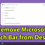 Remove Microsoft Edge Search Bar from Desktop