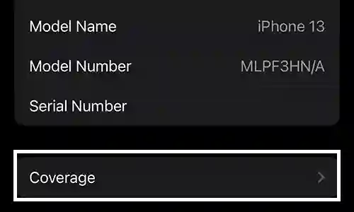 iPhone Settings Coverage