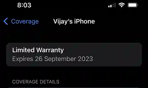 iPhone Warranty