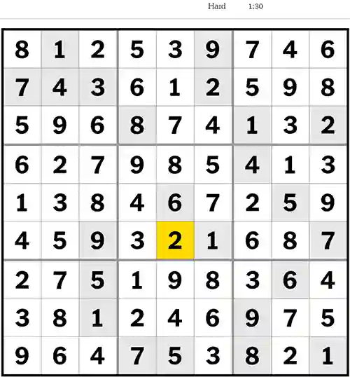 NYT Sudoku Hard 13th June 2023