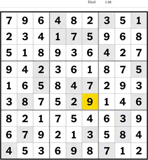 Sudoku NYT Answers Hard 14th June 2023