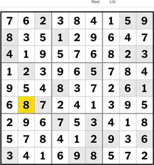 Sudoku NYT Answers Hard 19th June 2023