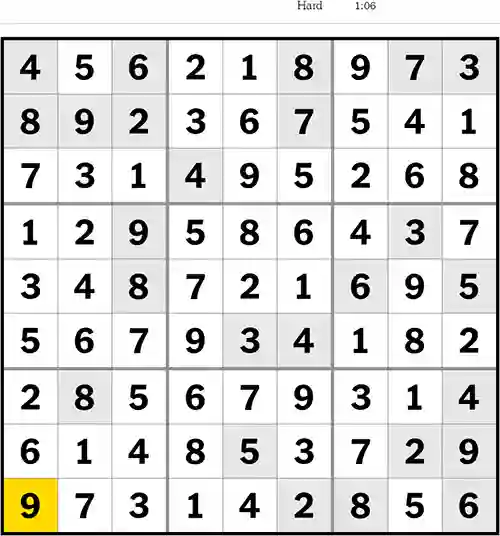 Sudoku NYT Answers Hard 22nd June 2023