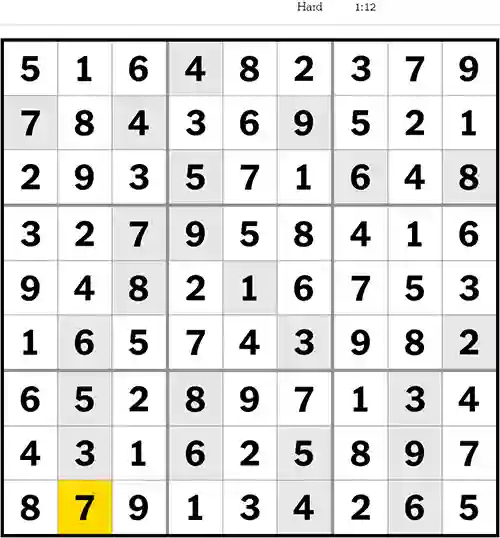 NYT Sudoku Hard 29th June 2023
