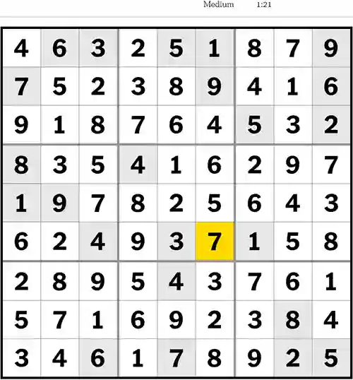 Nytimes Sudoku Answer Medium 1st July 2023