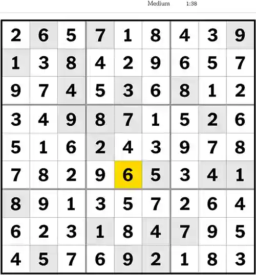 NYT Sudoku Medium 21st June 2023