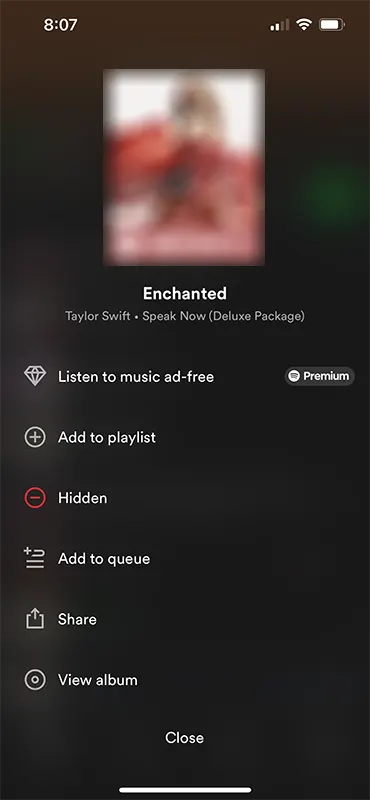 Spotify Hidden