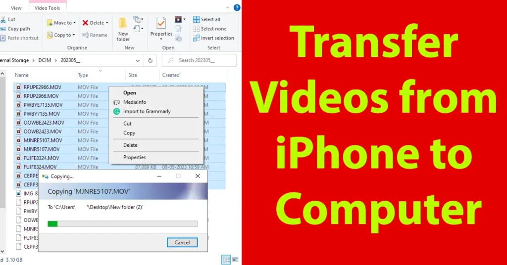 Transfer Videos from iPhone to Computer