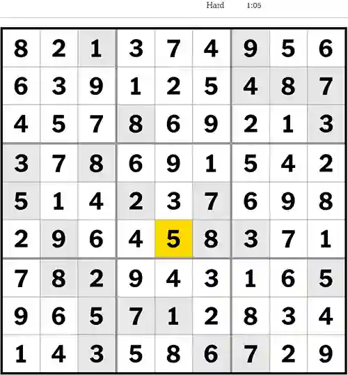 NYT Sudoku Hard 1st August 2023
