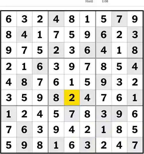 NYT Sudoku Hard 31st July 2023
