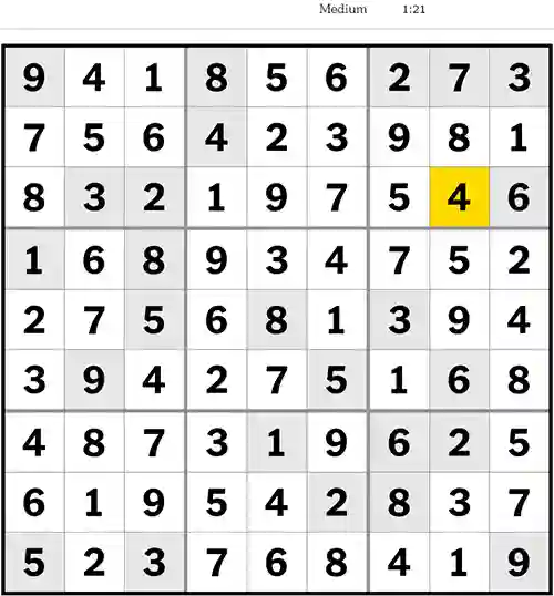 NYT Sudoku Medium 17th July 2023