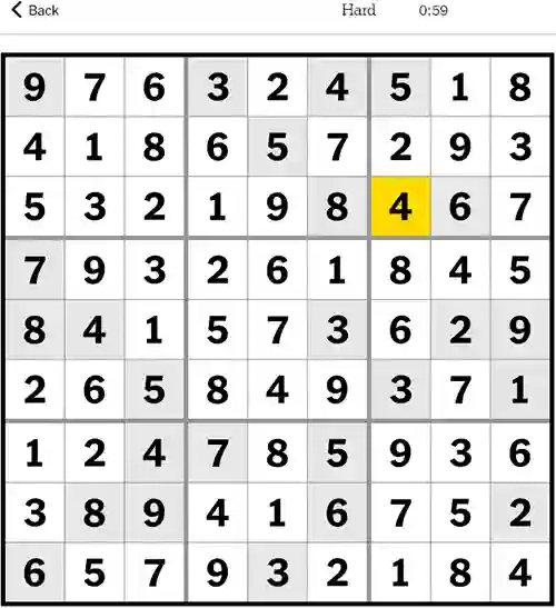 NYT Sudoku Hard 12th September 2023