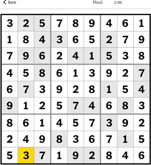NYT Sudoku Hard 13th September 2023