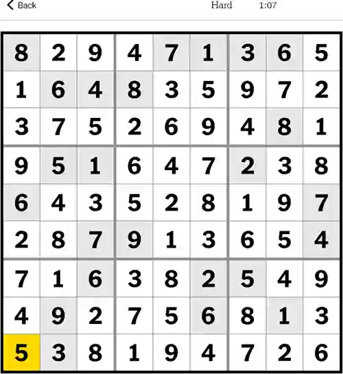 NYT Sudoku Hard 20th September 2023