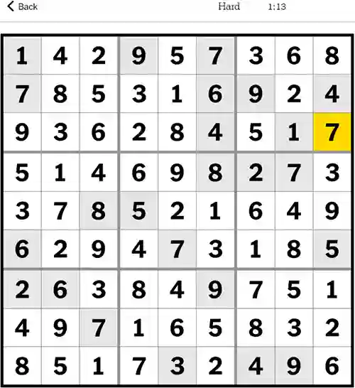 Sudoku NYT Answer Hard 28th September 20223