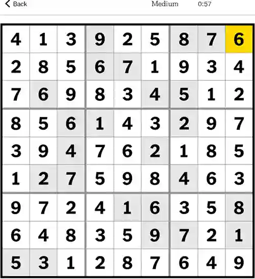 NYT Sudoku Medium 30th September 2023