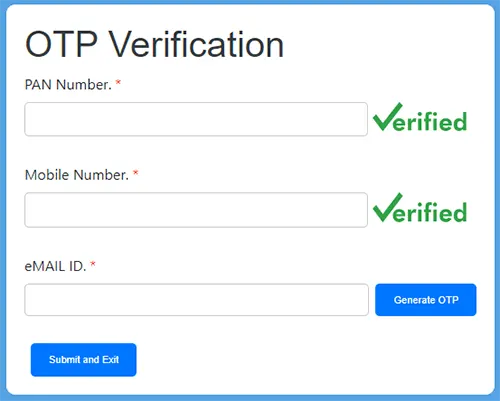 OTP Verification Unverified
