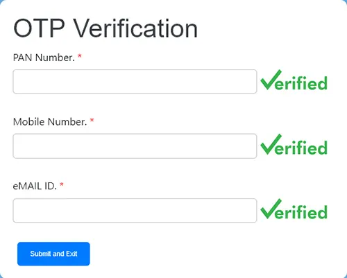 Verified OTP Verification