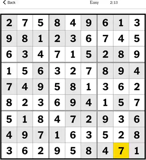NYT Sudoku 14th October 2023 Easy
