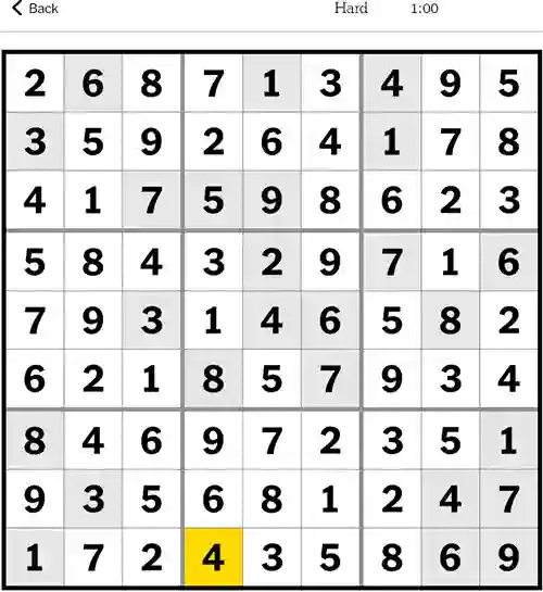 NYT Sudoku Hard 21st October 2023