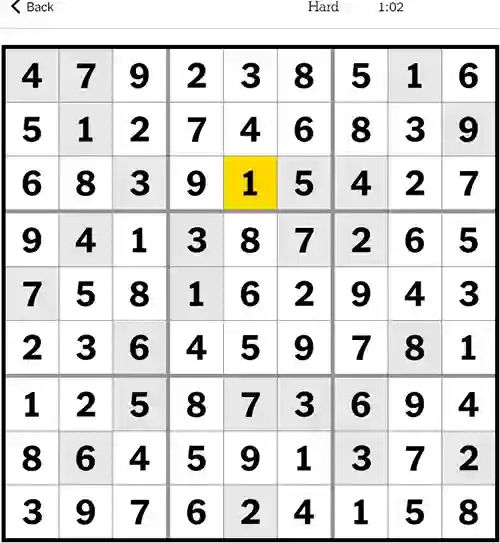 NYT Sudoku Hard 27th October 2023 Answer