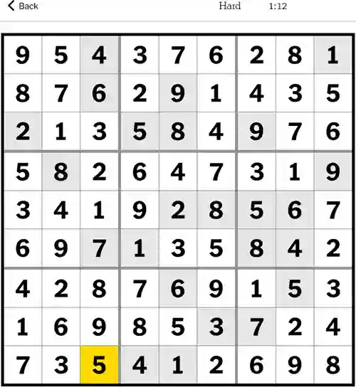 NYT Sudoku Hard 3rd October 2023
