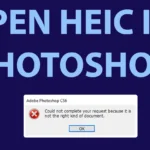 Open HEIC in Photoshop