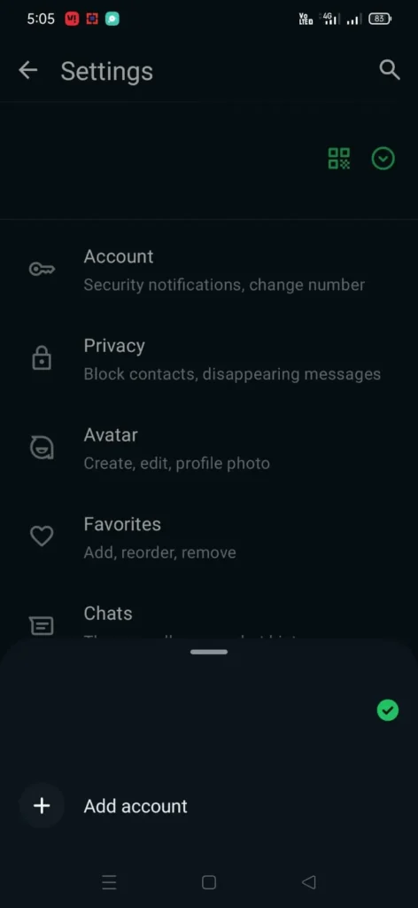 WhatsApp Add Account