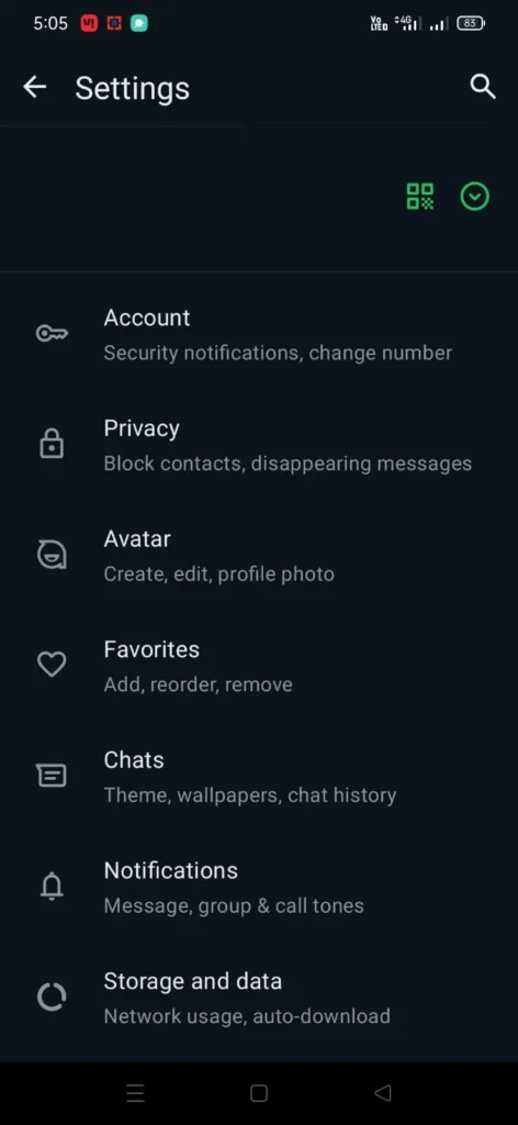 WhatsApp Settings