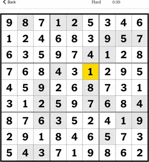 NYT Sudoku Hard Answer 30th November 2023