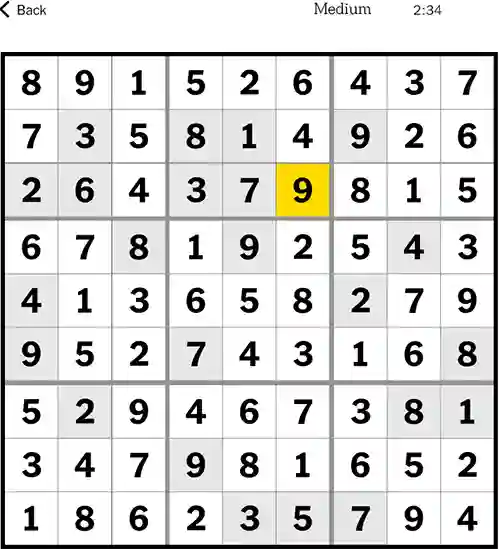 NYT Sudoku Medium 17th November 2023