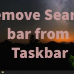 Remove Search bar from Taskbar in Windows