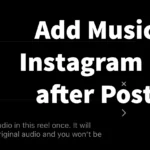 Add Music to Instagram Post after Posting