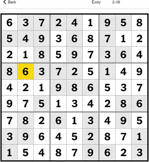 NYT Sudoku Easy Answers 4th December 2023