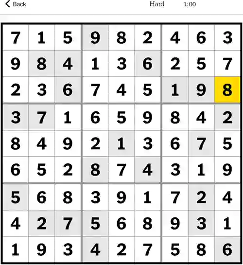 NYT Sudoku Hard 13th December 2023