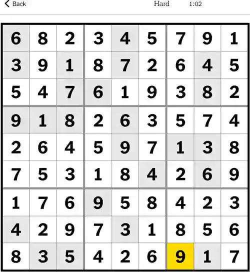 NYT Sudoku Hard Answers 14th December 2023