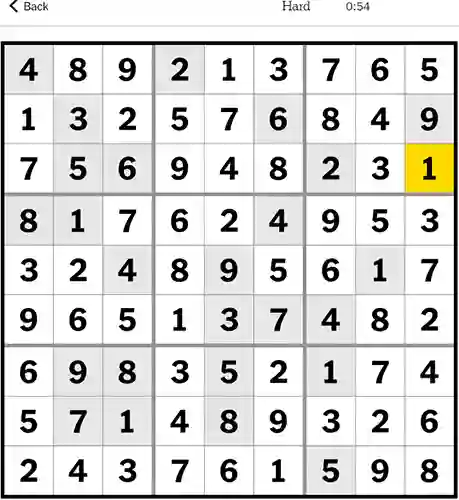 New York Times Sudoku Answers Hard 23rd December 2023