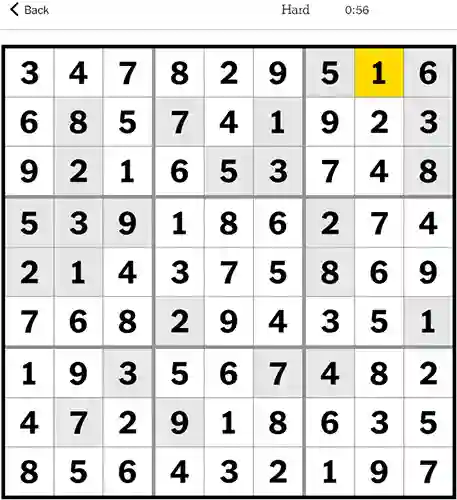Sudoku NYT Hard Answers 26th December 2023