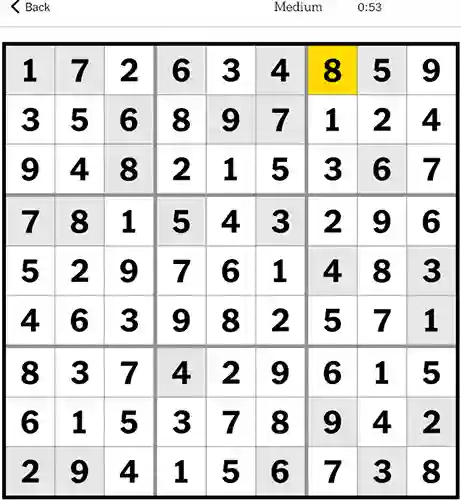 Sudoku NYT Medium Answers 26th December 2023