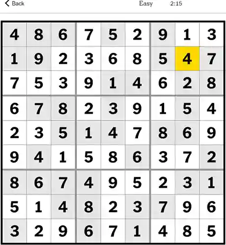 NYT Sudoku Easy Answers 2nd January 2024
