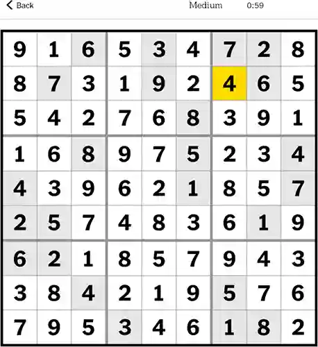 NYT Sudoku Medium 3rd January 2024