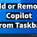 Remove Copilot from Taskbar
