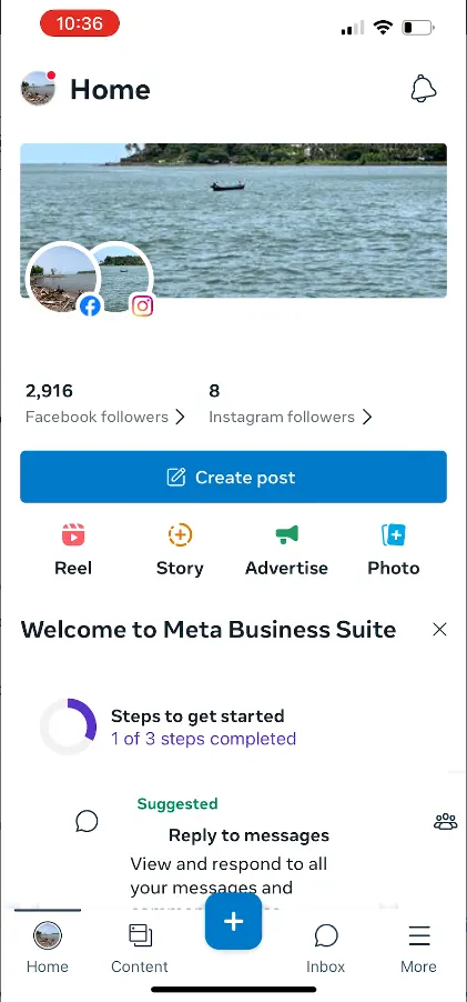 Meta Business Home